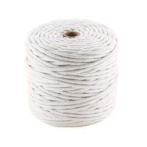 Cuerda algodón trenzada y rellena algodón Blanco