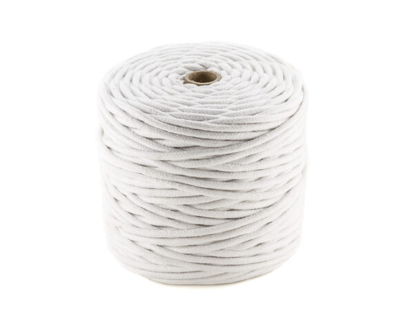 Cuerda algodón trenzada y rellena algodón Blanco