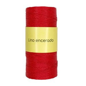 Lino encerado Rojo