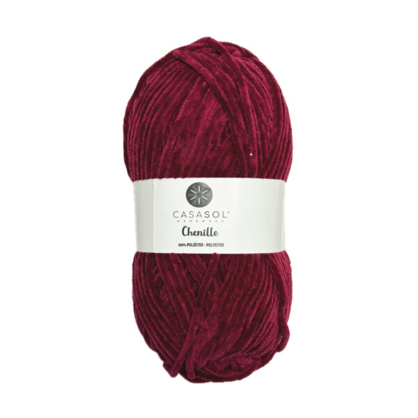 Chenille Burdeos